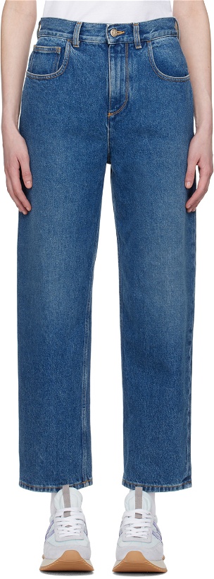 Photo: Moncler Indigo Five-Pocket Jeans