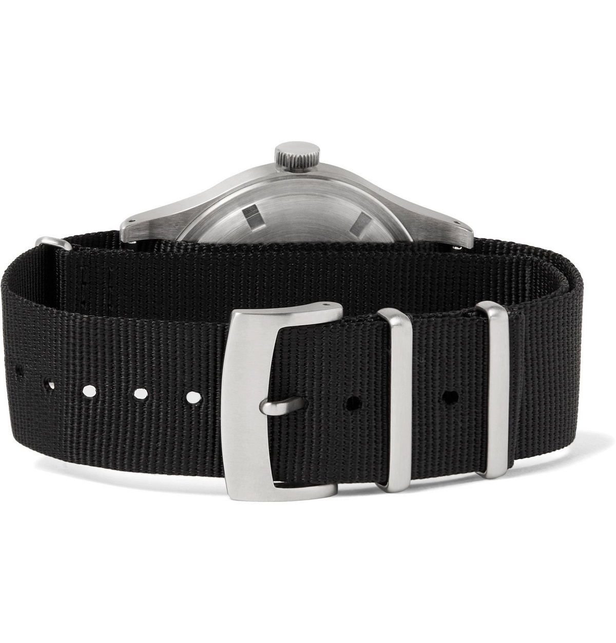 Merci - LMM-01 Field 38mm Stainless Steel and NATO Webbing Watch - Black