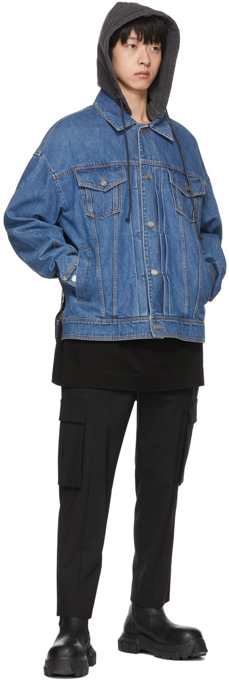 JUUN.J, Oversized Hooded Denim Jacket, Men