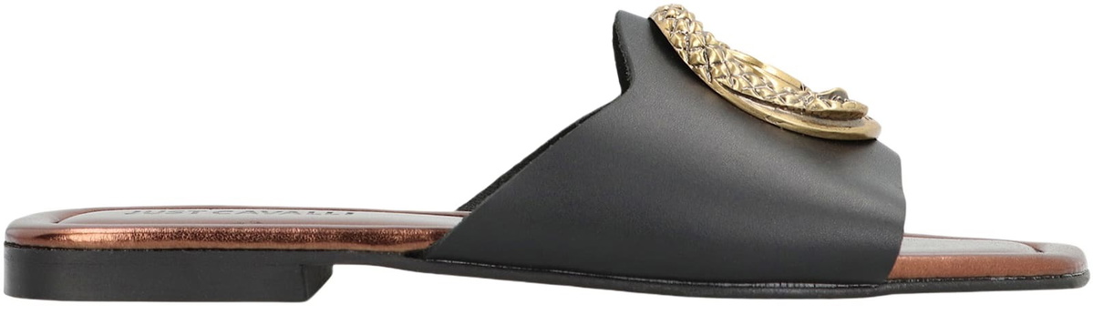 Just Cavalli Elisie Leather Slides