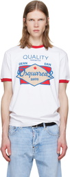 Dsquared2 White D2 Daywear New Cool Fit T-shirt