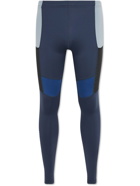 7 DAYS ACTIVE - Endurance Colour-Block Compression Running Tights - Blue