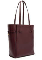 Givenchy Voyou Small Leather Tote - Burgundy - One Size