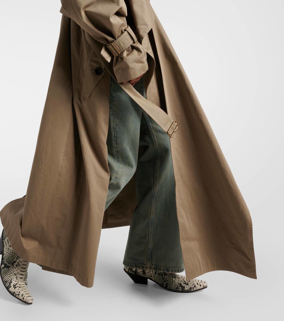 【関税&送料込】Acne Studios Trench ACNE STUDIOS Double-breasted shell trench coat | THE OUTNET