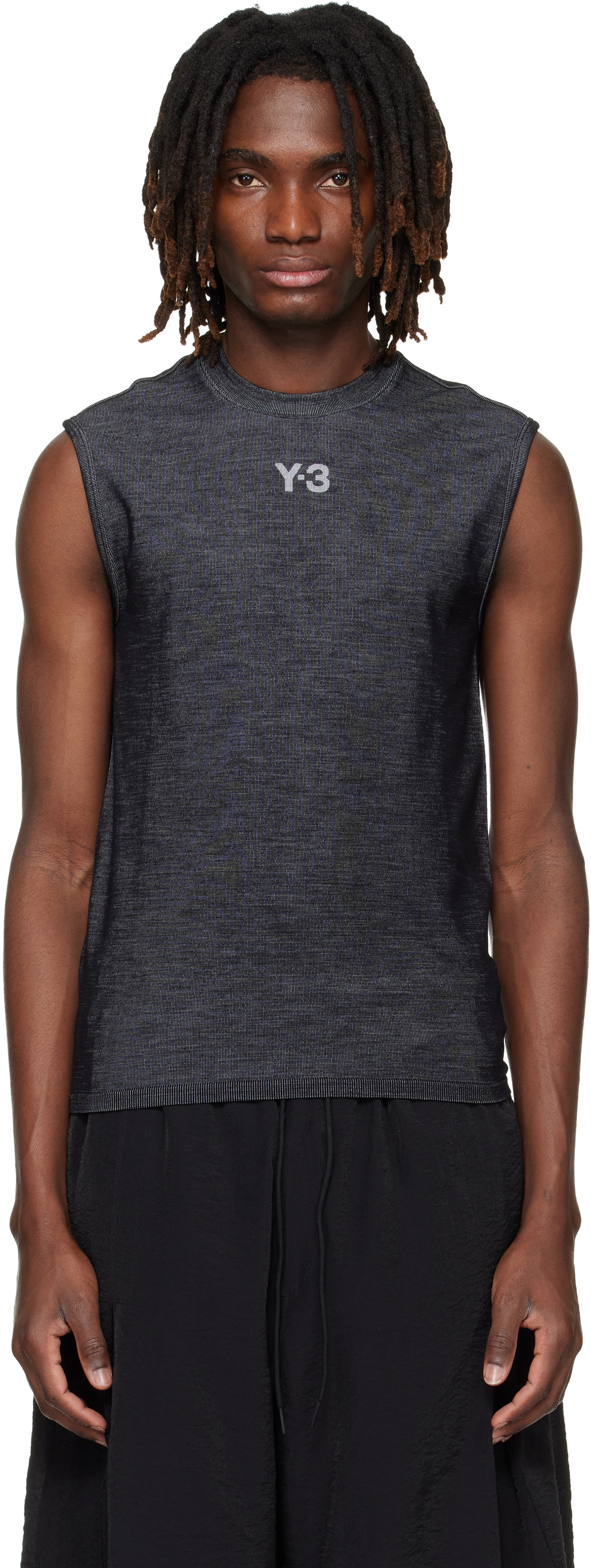 Y-3 Black & Gray Mercedes-AMG F1 Edition Engineered Tank Top