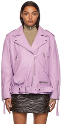 Honey Fucking Dijon Acne Studios Edition Purple Leather Jacket