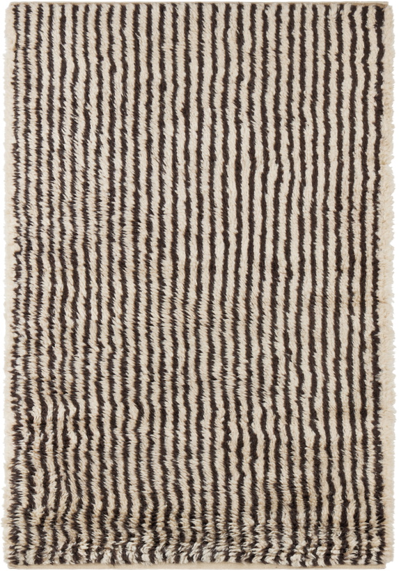 Photo: ferm LIVING Off-White & Brown Kami Knotted Rug