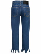 JW ANDERSON - Fringed Denim Cropped Jeans