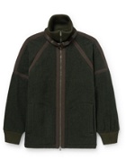 Tod's - Canvas and Leather-Trimmed Virgin Wool-Blend Jacket - Green