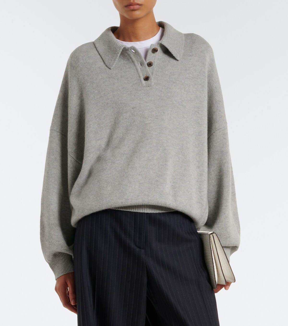 Lisa Yang Etta cashmere polo sweater
