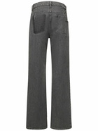 GAUCHERE - Cutout Cotton Denim Straight Leg Jeans