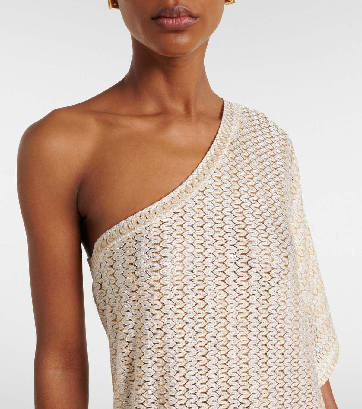 Melissa Odabash Savannah lamé beach cover-up