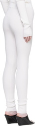 Rier Off-White Fine Rib Silk Longjohn Leggings