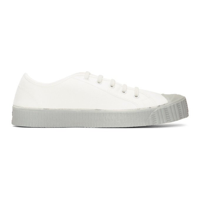 Photo: Spalwart White and Grey Special Low GS Sneakers