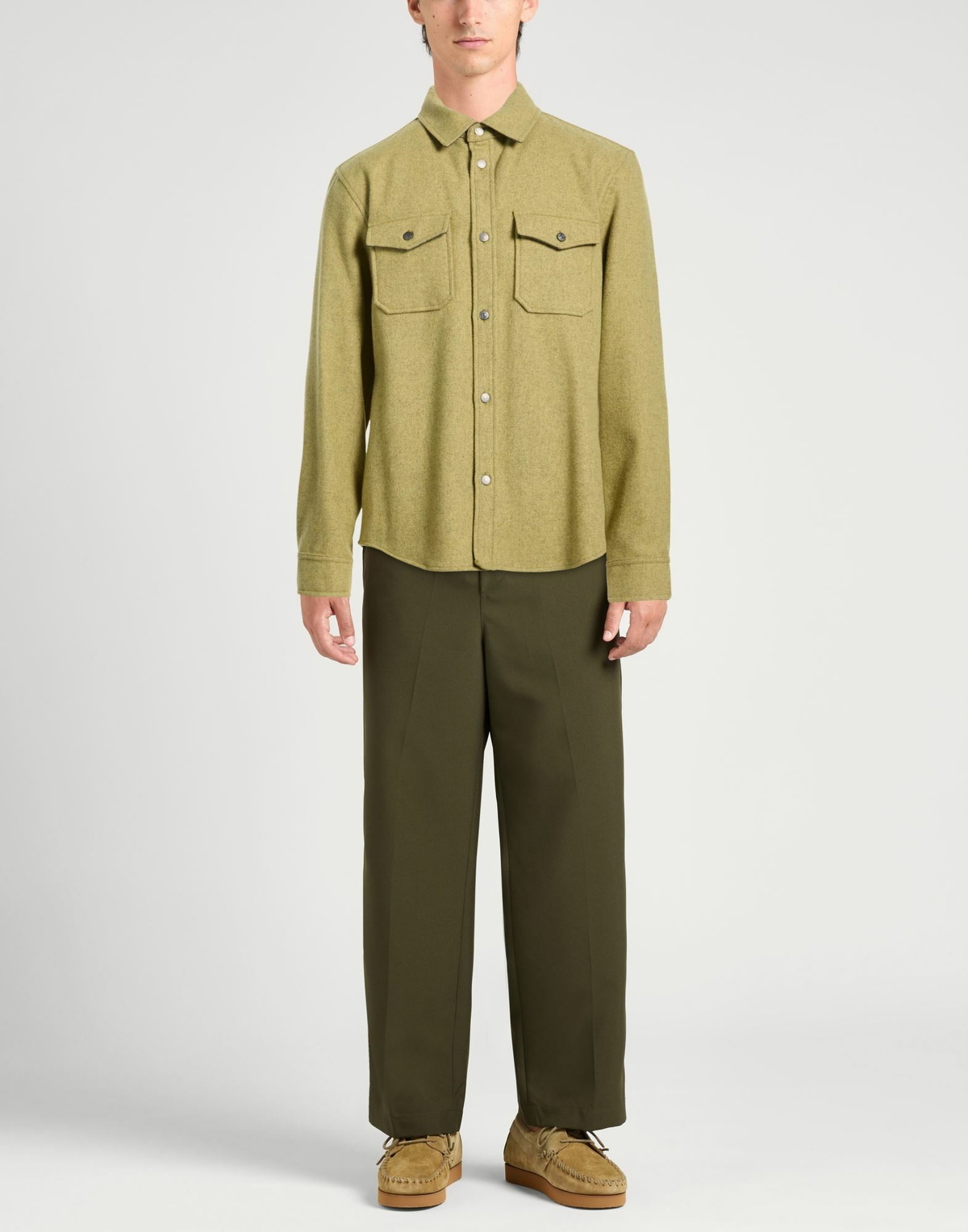 Woolrich Mens Shirt in Sage green