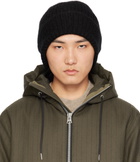 sacai Black 'S' Mohair Beanie