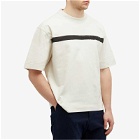 MHL by Margaret Howell Men's Painted Stripe T-Shirt in Off White