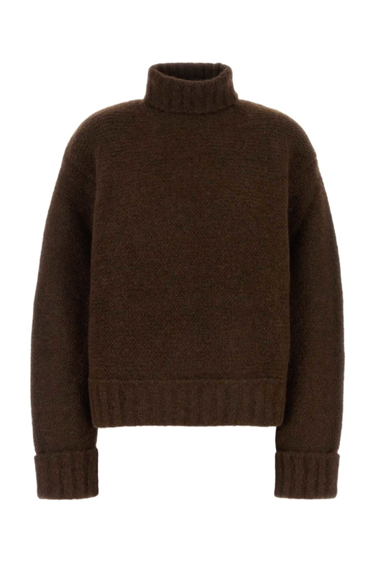 Photo: Dsquared2 Brown Stretch Alpaca Blend Sweater