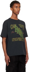 Rhude Black 'Rhude' University T-shirt