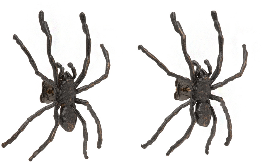 Y/Project Gunmetal Spider Earrings