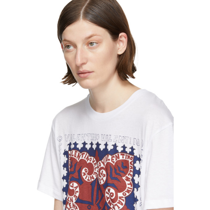 Valentino White Bandana Logo Shirt Valentino