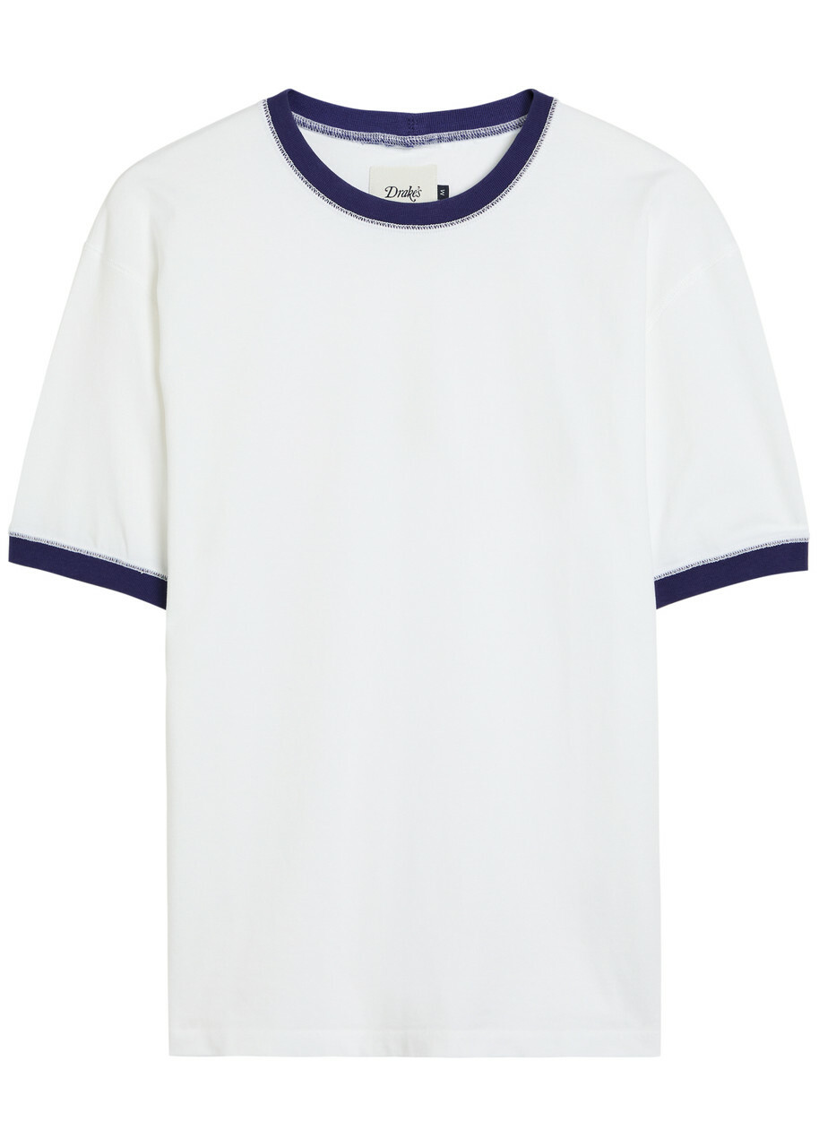 Drake's Cotton T-shirt White