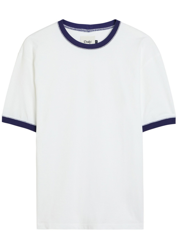Photo: Drake's Cotton T-shirt White