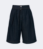 Dries Van Noten Belted denim shorts