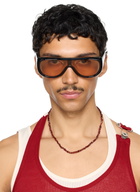 Port Tanger SSENSE Exclusive Black Sayf Sunglasses