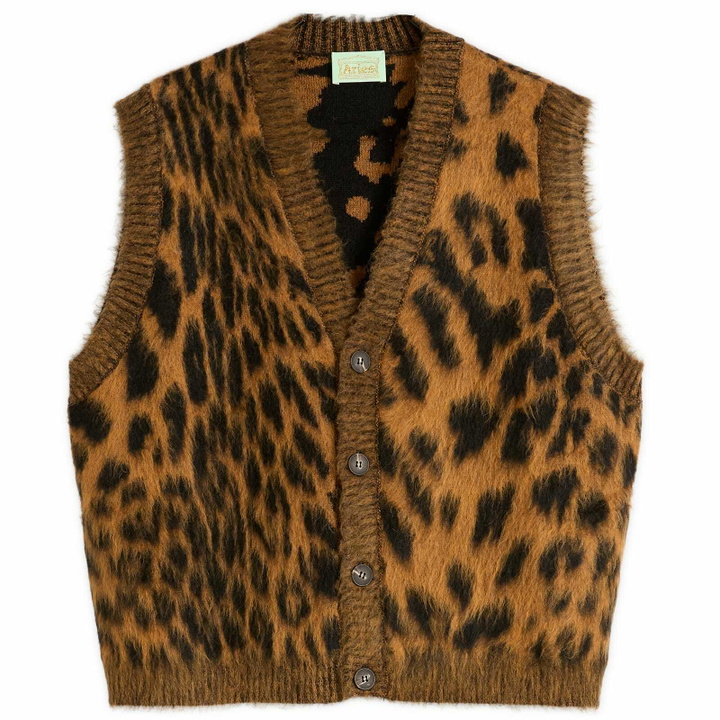 Photo: Aries Women's Brushed Leopard Vest in Brown