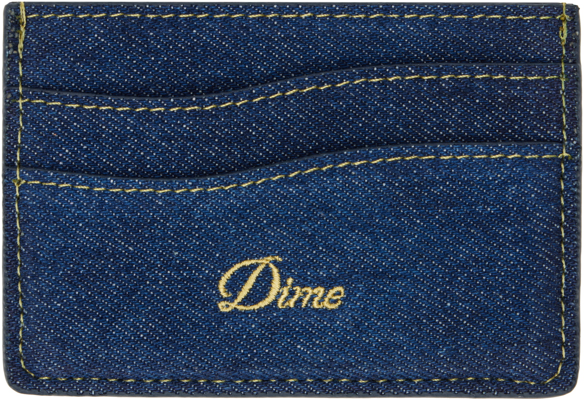 【DIME】 Cursive Gradient Cardholder / Green Dime Men's Cursive Gradient Cardholder in Green Dime