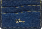 Dime Blue Cursive Card Holder