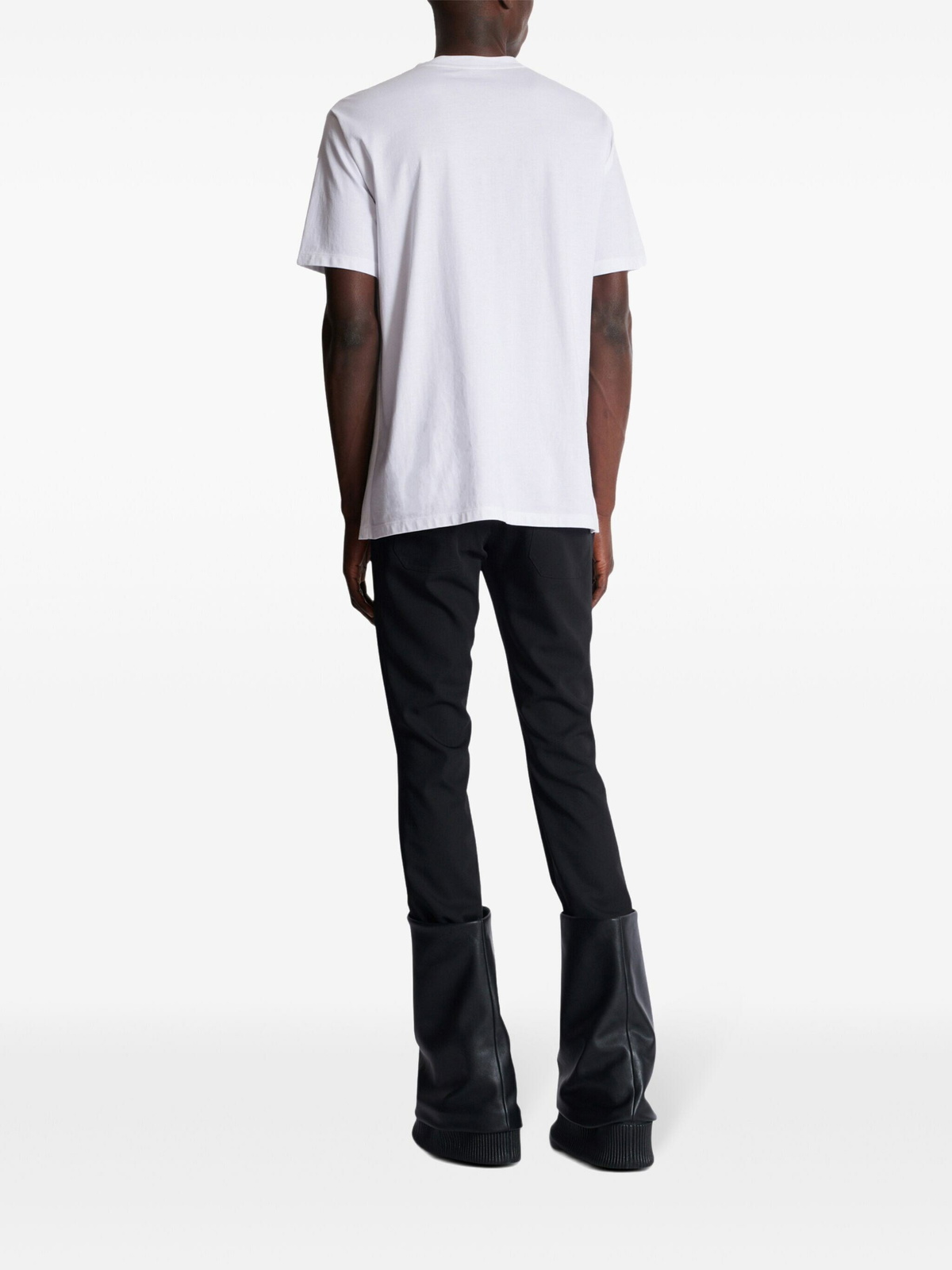 Balmain & Lips Embroid T-Shirt - Reg Fit in White