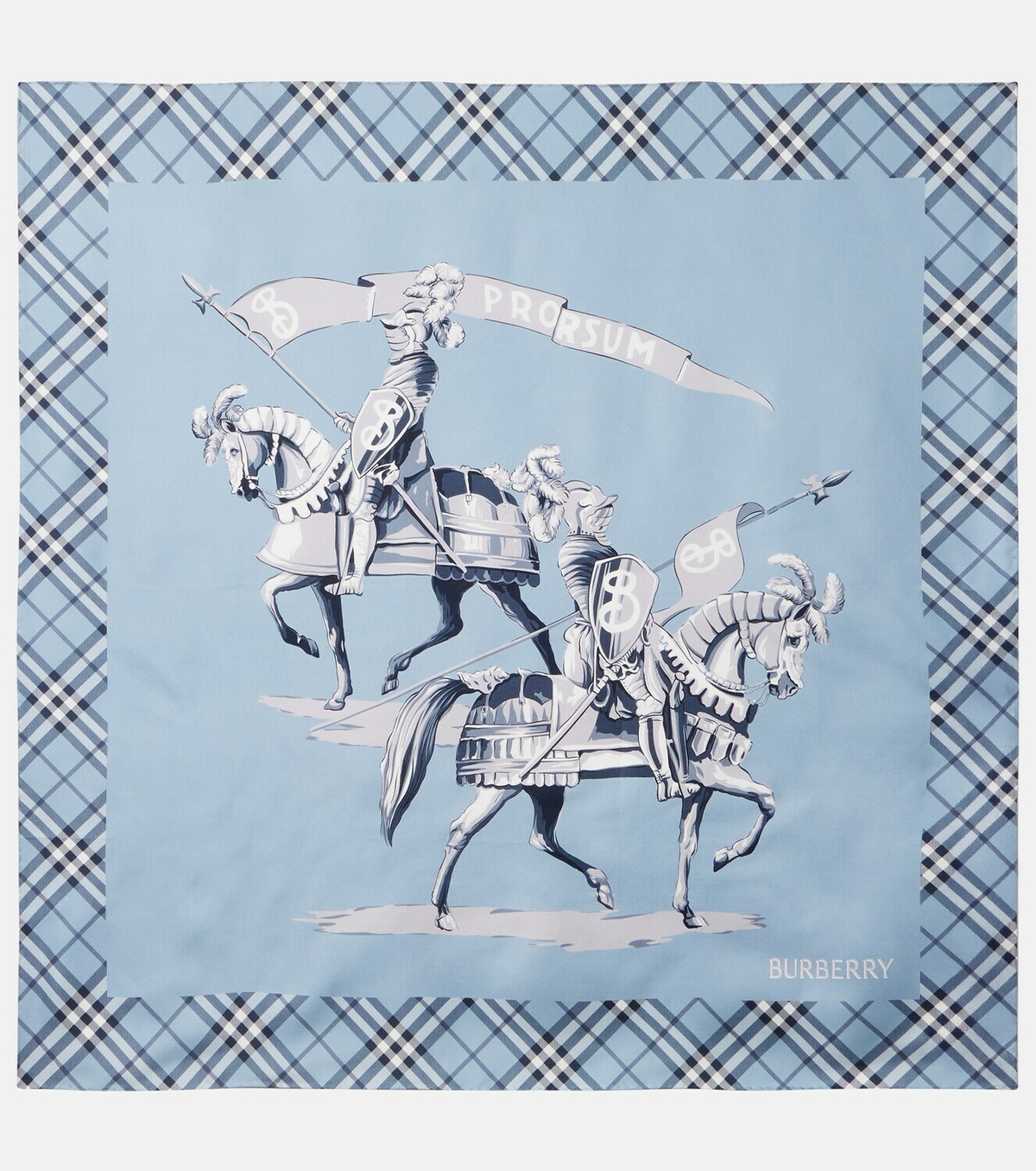 Burberry EKD silk twill scarf