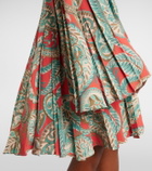 Etro Paisley pleated minidress