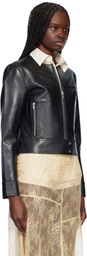 Stand Studio Black Cassie Leather Jacket