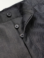 Mr P. - Straight-Leg Wool and Mohair-Blend Jeans - Black
