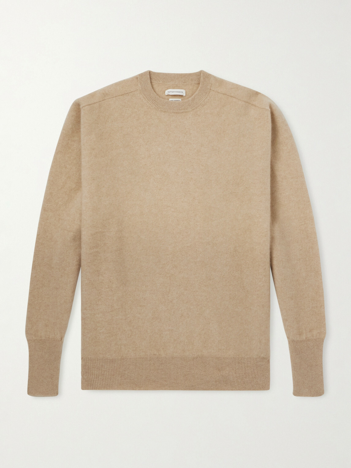 Kaptain Sunshine - Brushed-Cashmere Sweater - Neutrals
