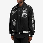 Represent Men's Cherub Wool Varsity Jacket in Jet Black