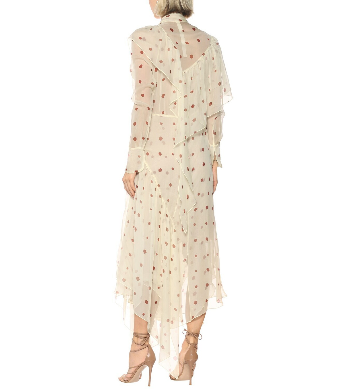 Petar Petrov Alonsa dotted silk midi dress
