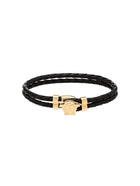 VERSACE - Medusa Braided Leather Bracelet