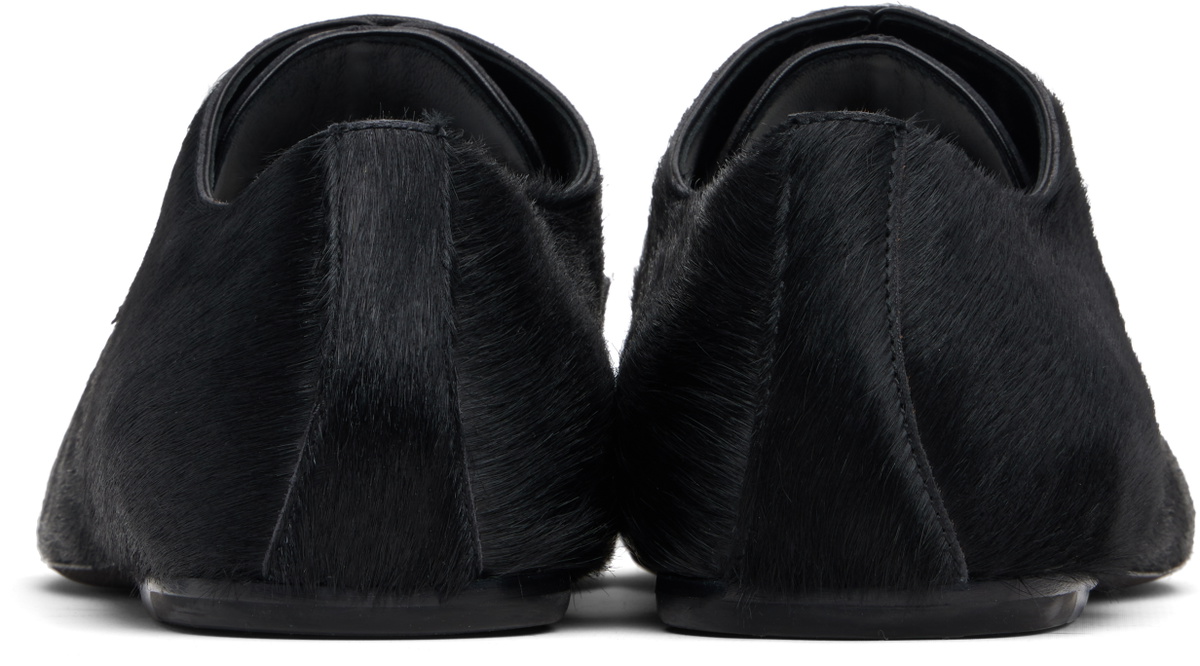 Dries Van Noten Black Square Toe Derbys