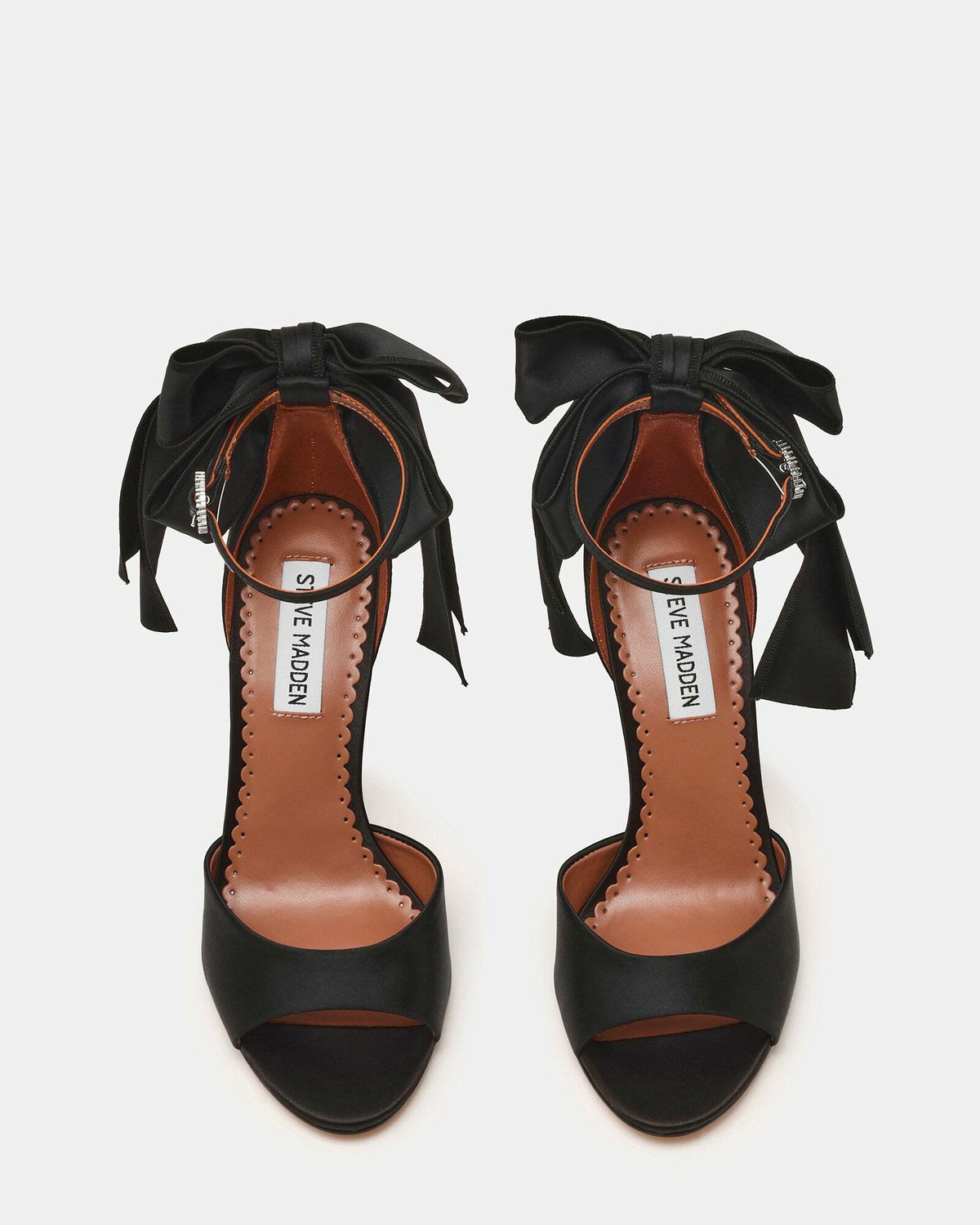 Steve Madden Bougie Heels in Black Satin