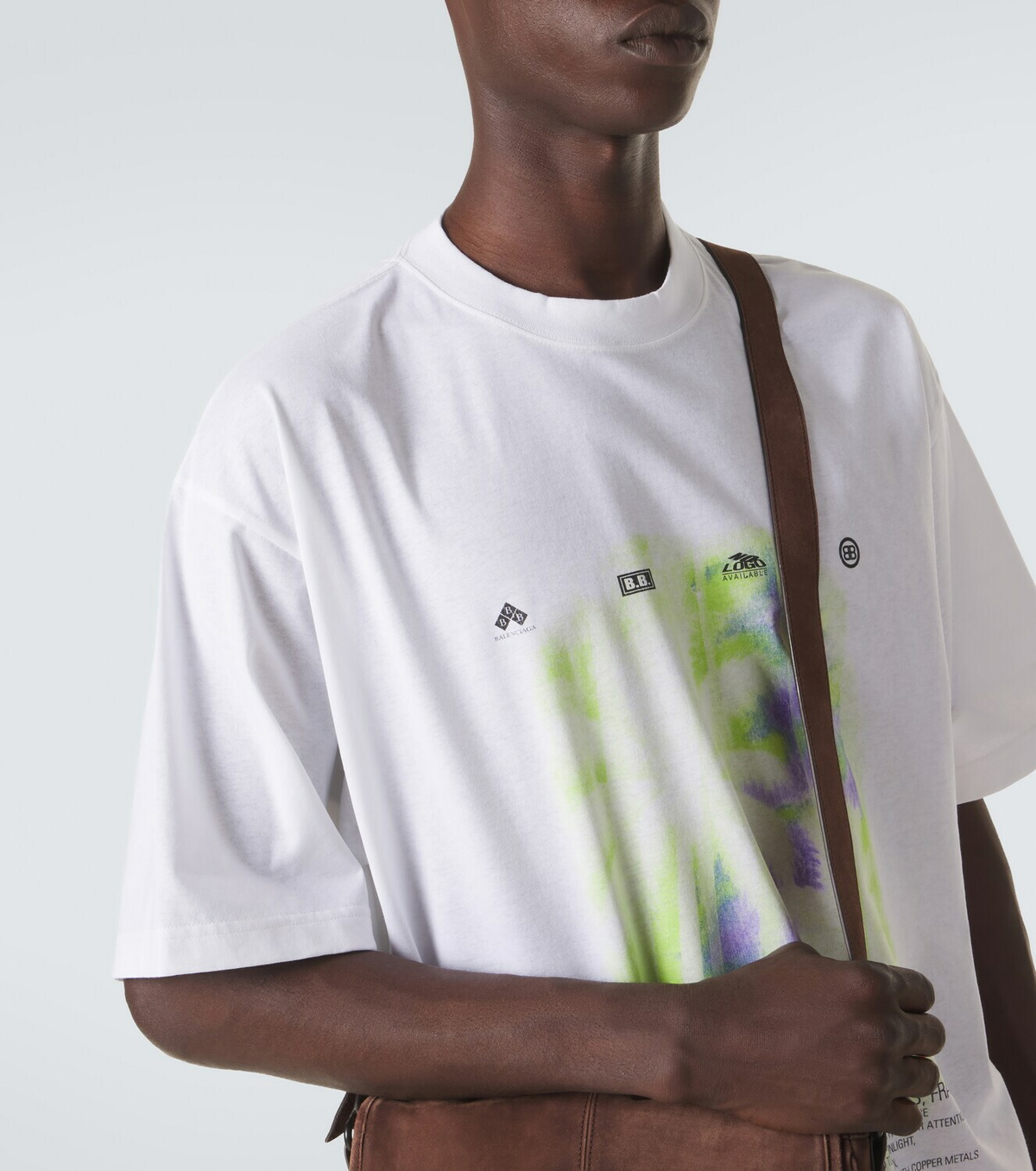 Tシャツ(半袖/袖なし) BALENCIAGA Printed cotton-jersey T-shirt Balenciaga Printed cotton jersey T-shirt Balenciaga