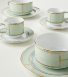 Ginori 1735 Diva set of 2 porcelain teacups and saucers