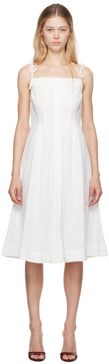 GUIZIO White Acadia Midi Dress GUIZIO GUIZIO White Acadia Midi Dress GUIZIO