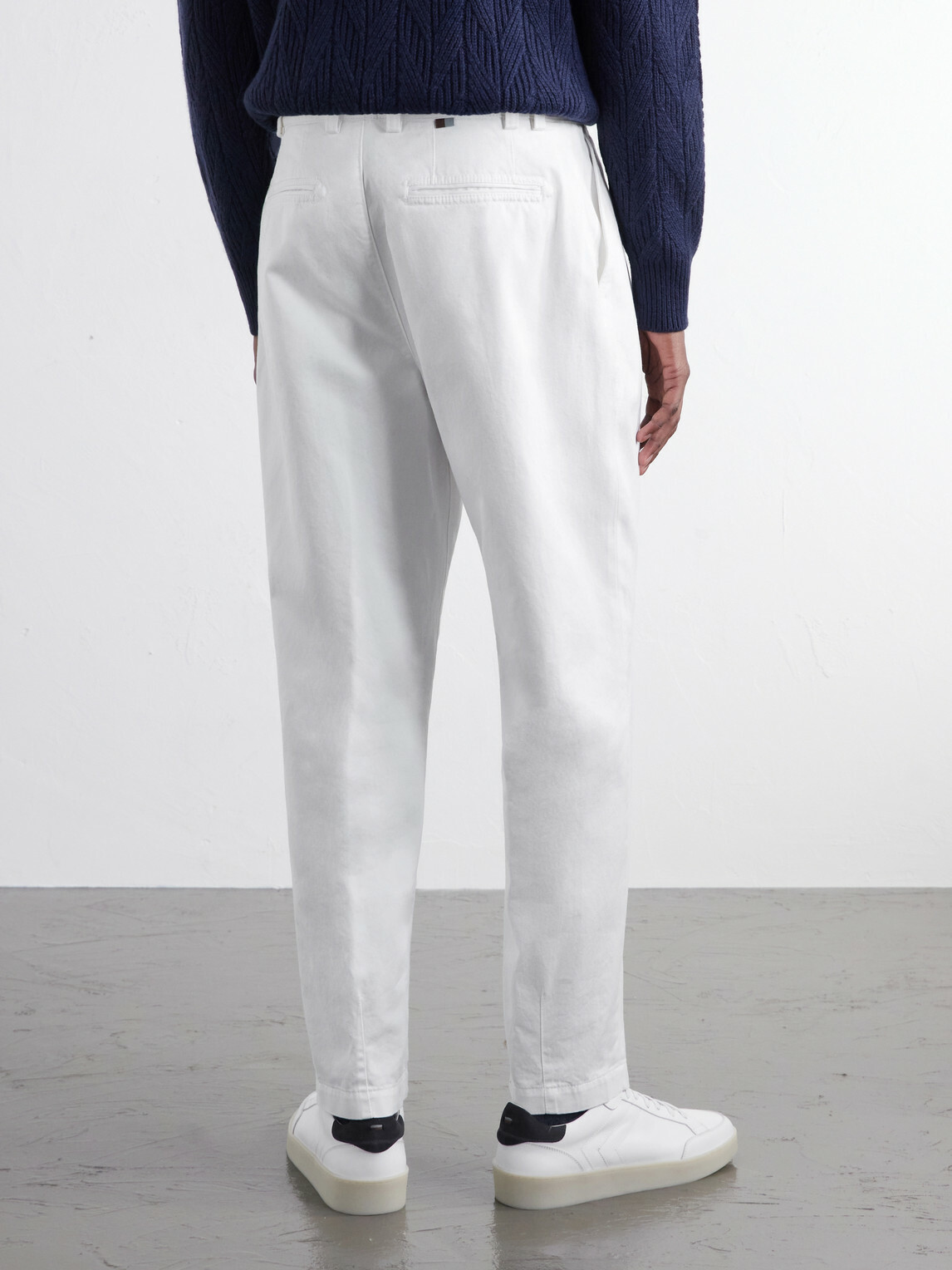 Canali - Tapered Pleated Cotton-Twill Trousers - Neutrals