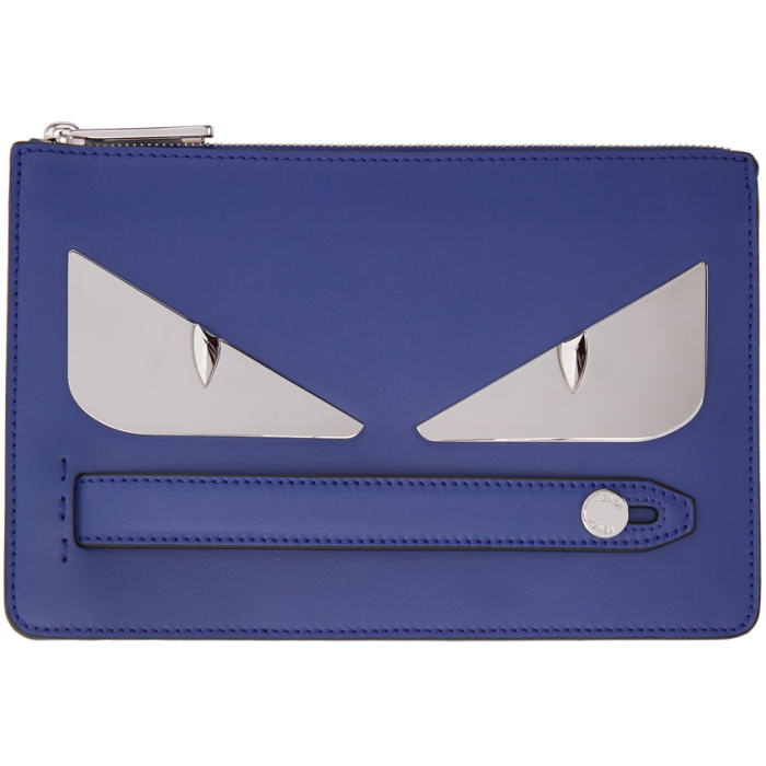 Photo: Fendi Blue Bag Bugs Clutch