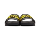 Off-White Black and Yellow Industrial Slides