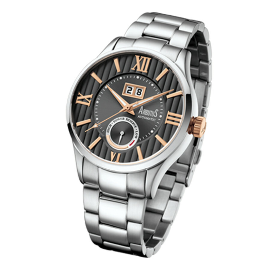 Arbutus Automatic Grey Dial Mens Watch AR915SNS